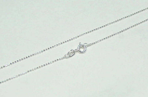 1MM ITALIAN STERLING SILVER 925 DIAMOND CUT BALL BEAD CHAIN NECKLACE 20" (SC-4)