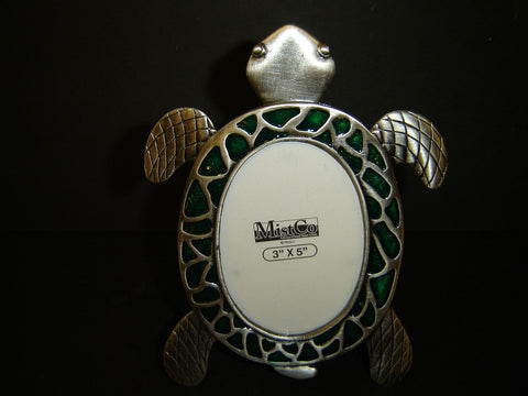 New Pewter Single Turtle Shaped Picture Frame (PF-5)