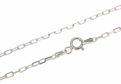 1.8MM ITALIAN STERLING SILVER 925 ANCHOR CHAIN NECKLACE 16" (SC-34)