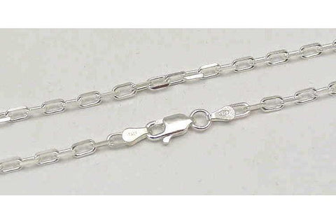 3MM ITALIAN STERLING SILVER 925 ANCHOR LINK CHAIN 24" (SC-67)