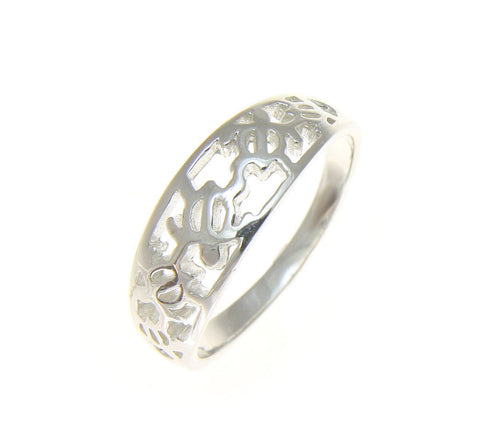 925 STERLING SILVER HAWAIIAN 5 CUT OUT HONU SEA TURTLE RING  (TR-7)